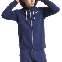 Толстовка мужская Reebok Training Essentials Fleece Zip Up синяя FU3230 изображение 3