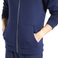 Толстовка мужская Reebok Training Essentials Fleece Zip Up синяя FU3230 изображение 5