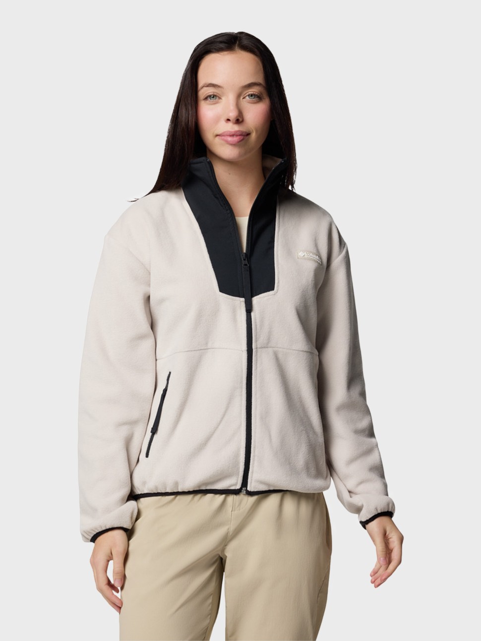 Толстовка жіноча Columbia Sequoia Grove™ Full Zip Fleece бежева 2085311-277 — фото 2