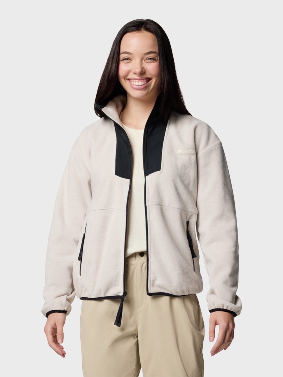 Толстовка жіноча Columbia Sequoia Grove™ Full Zip Fleece бежева 2085311-277 — фото 5