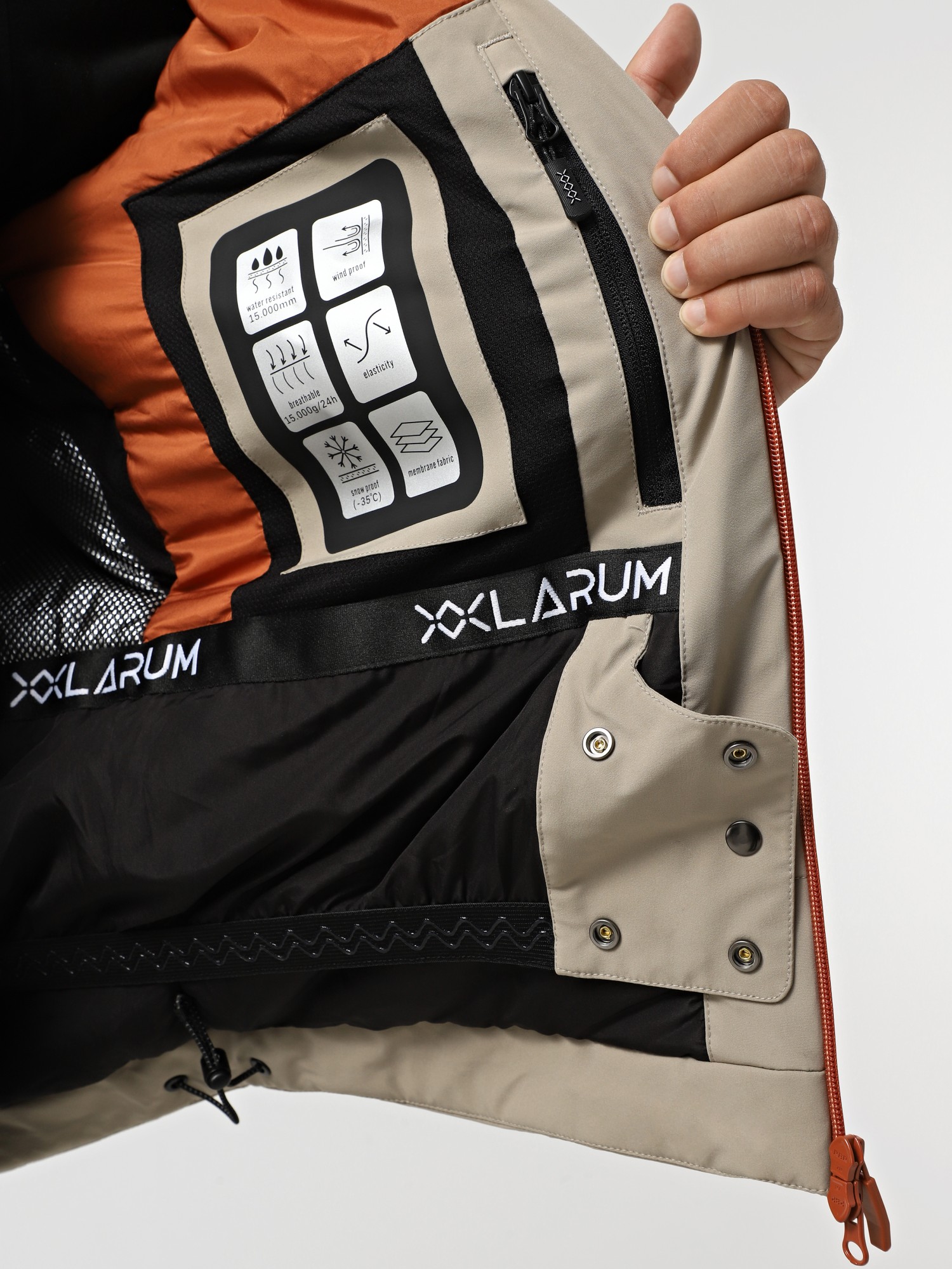 Куртка чоловіча Larum Cyclone бежева 515513W-125 изображение 4