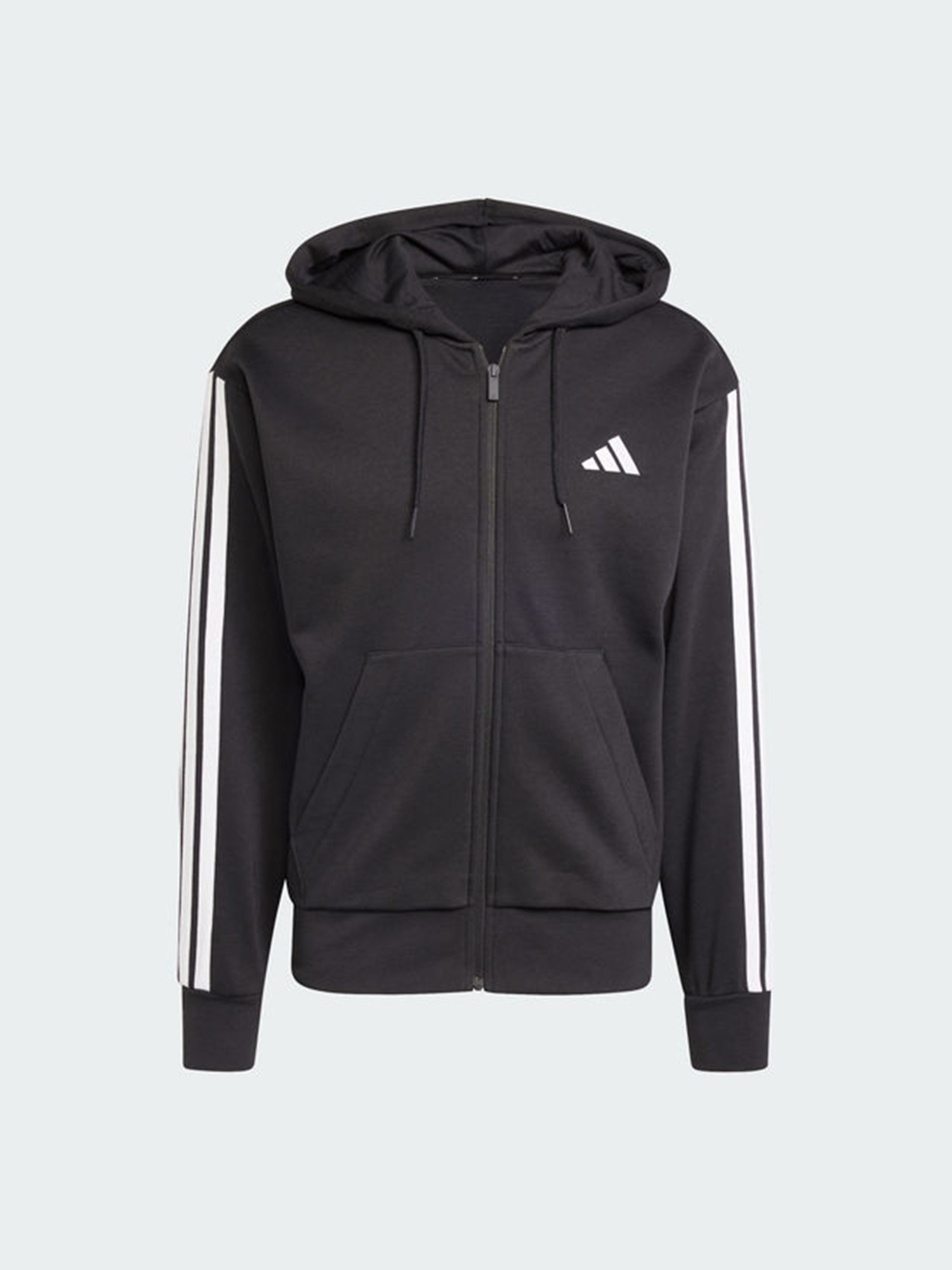 Толстовка мужская Adidas M 3S FL FZ HD черная JD1870 изображение 7