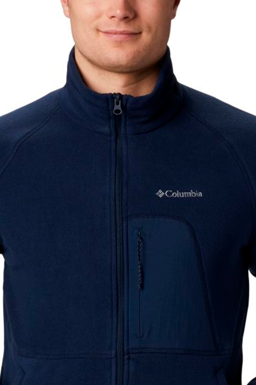 Толстовка чоловіча Columbia RAPID EXPEDITION™ FULL ZIP FLEECE темно-синя 1909073-464 — фото 6