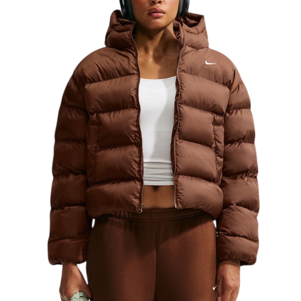 Women's jacket Nike W NK TF SYN CLSSC JKT brown IF5931-259