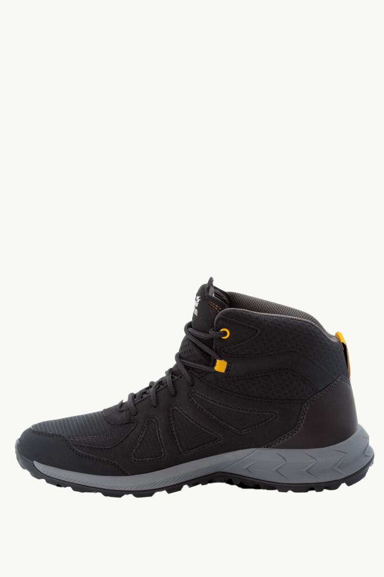 Черевики чоловічі Jack Wolfskin WOODLAND 2 TEXAPORE MID M чорні 4051261-6055 изображение 2