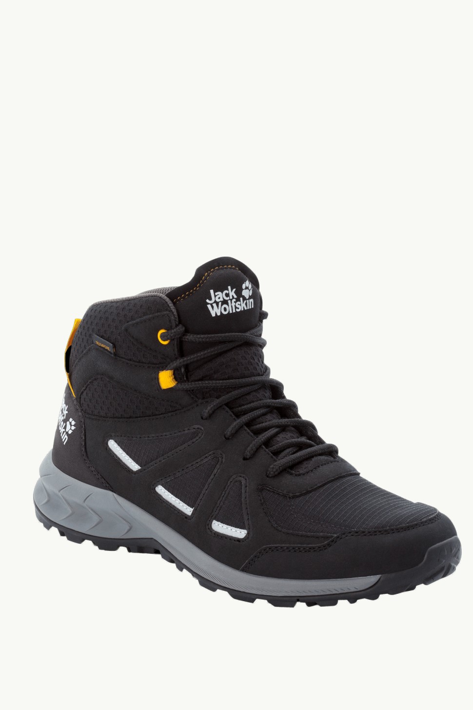 Черевики чоловічі Jack Wolfskin WOODLAND 2 TEXAPORE MID M чорні 4051261-6055 — фото 3