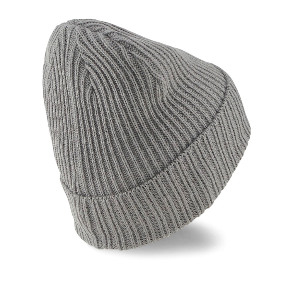 Шапка Puma Ribbed Classic Cuff Beanie сіра 02403803 изображение 2