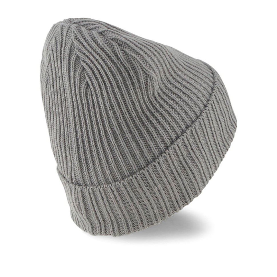 Шапка Puma Ribbed Classic Cuff Beanie сіра 02403803 — фото 2