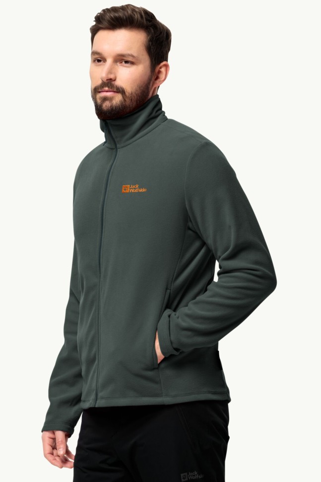 Толстовка мужская Jack Wolfskin TAUNUS FZ M зеленая 1711451-4161 изображение 2