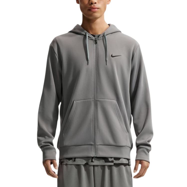 Толстовка мужская Nike M NK DF UV FLEX FLC FZ HD серая IF2982-084 — Sport City Толстовка мужская Nike M NK DF UV FLEX FLC FZ HD серая IF2982-084
