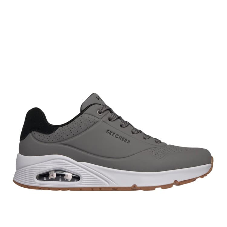 Кроссовки мужские Skechers UNO графитовые 183004 CCBK — Sport City Кроссовки мужские Skechers UNO графитовые 183004 CCBK